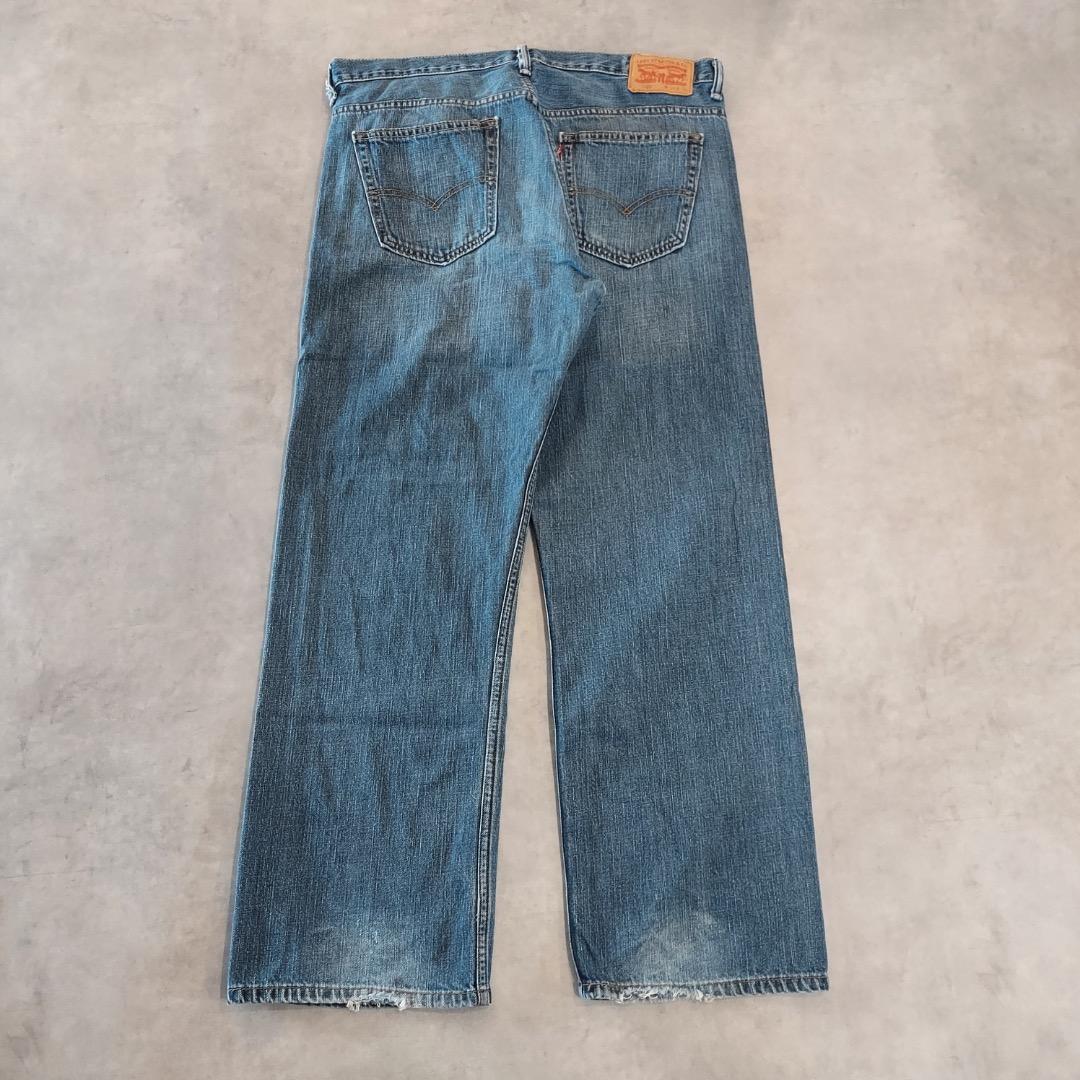 リーバイス569 Levis W36 ワイド バギー 青 古着 ヒゲ 22147 