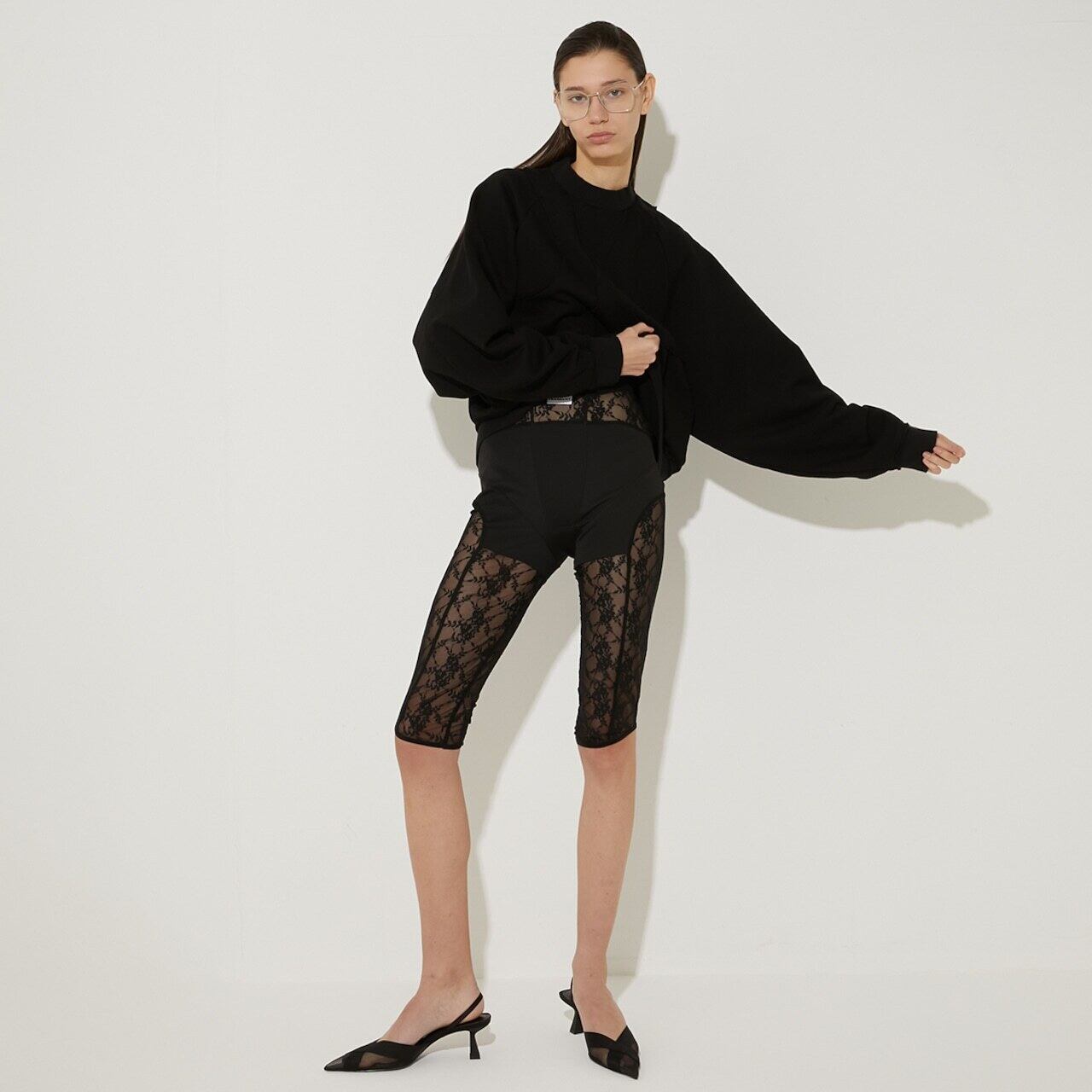 FRANGANTフランゴン / cutting sweatshirt black 【公式通販】