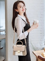 【0278】Bicolor Square Shoulder Hand Bag