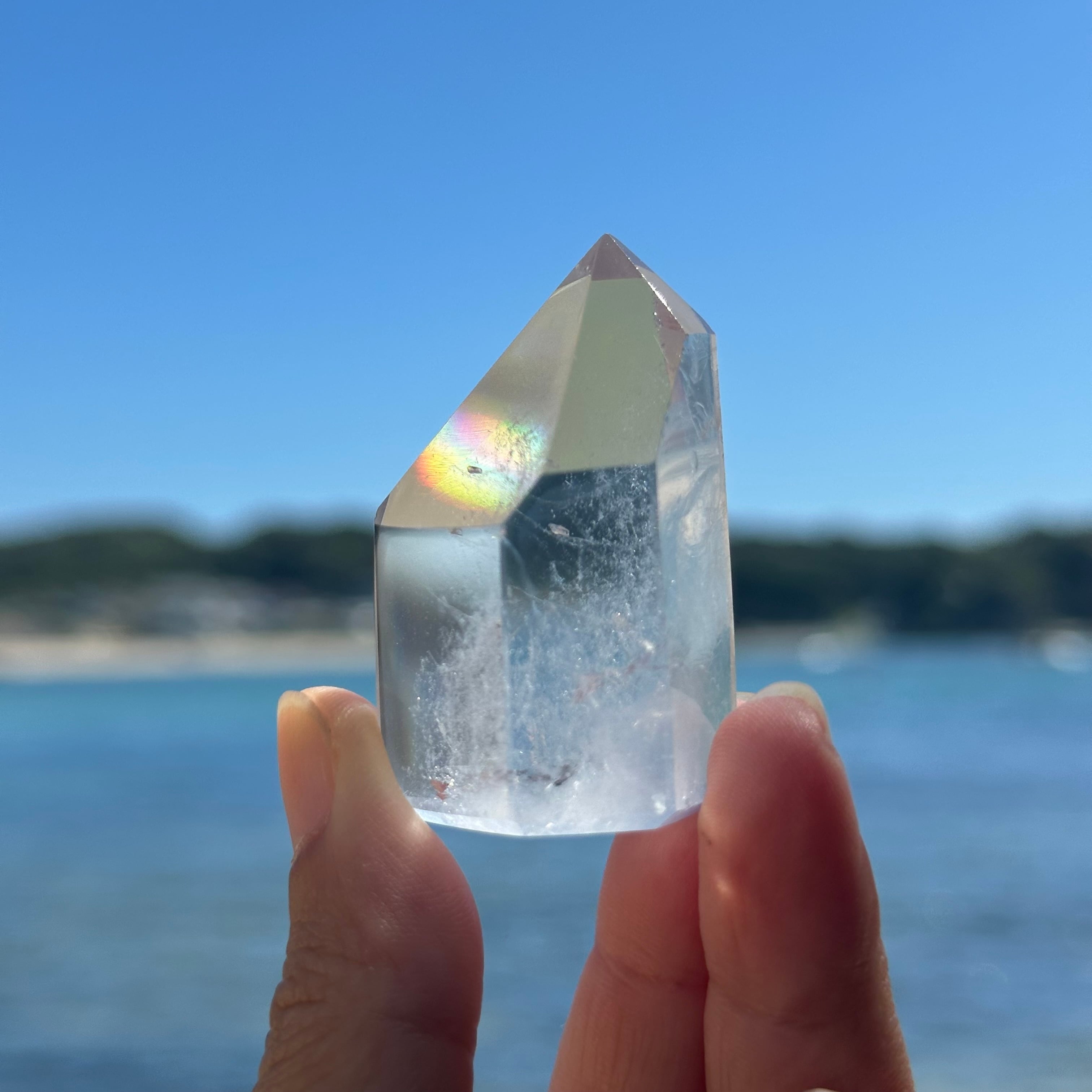 【ロッククリスタル】水晶 タワー ポイント ブラジル産 ロッククリスタル】水晶 タワー ポイント ブラジル産 Rock Crystal