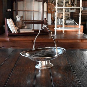Basket / バスケット〈 プレート・シルバー・トレー・カフェ・店舗什器・アンティーク・ヴィンテージ 〉113997