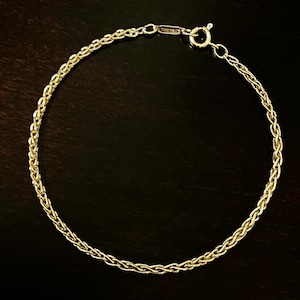 VINTAGE TIFFANY & CO. 18K Gold Small Braid Bracelet | ヴィンテージ ティファニー 18K ゴールド スモール ブレイド ブレスレット