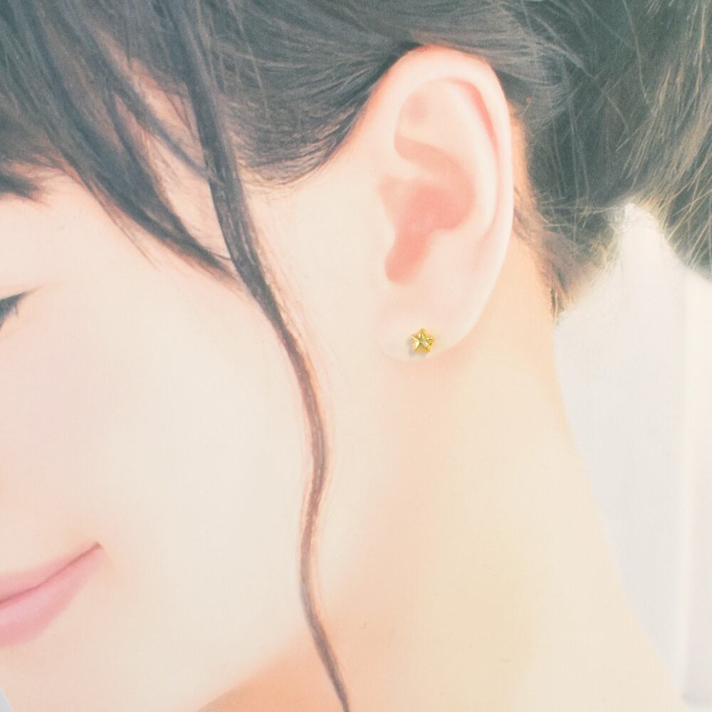 K18 星 ピアス 【S】【M】CD030-CIBS | kyfactory