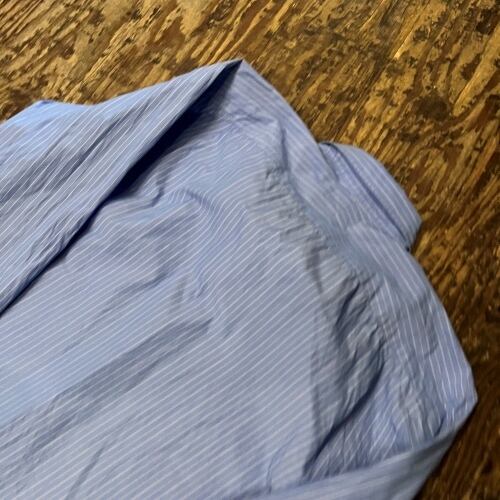 AURALEE オーラリー 24AW SUVIN HIGH COUNT CLOTH STRIPE SHIRT 長袖 