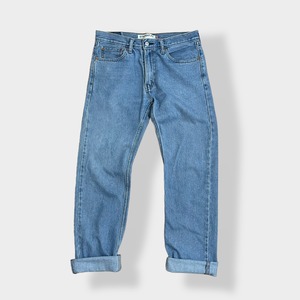 【LEVI'S】505 STRAIGHT FIT デニム ジーパン ジーンズ ストレートフィット テーパード ジッパーフライ W32 L34 リーバイス ポケット若干ダメージ US古着