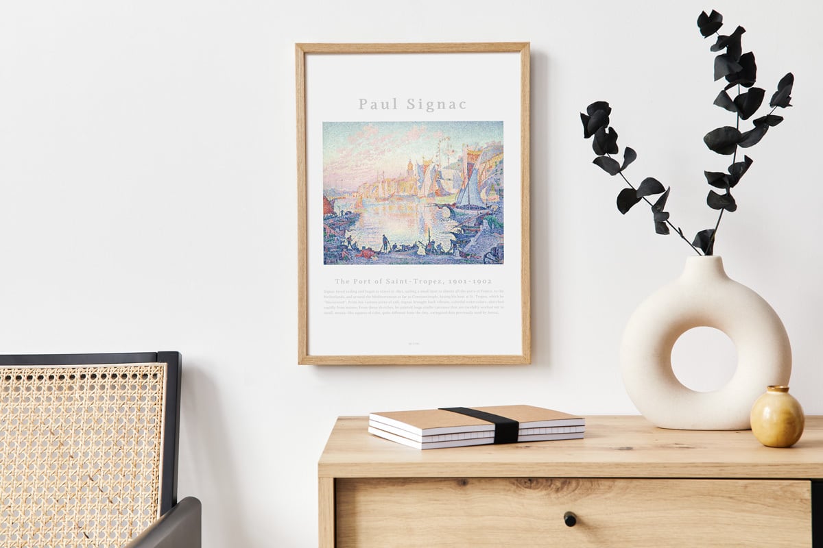 ポール・シニャック The Port of Saint-Tropez | AP131 | アート