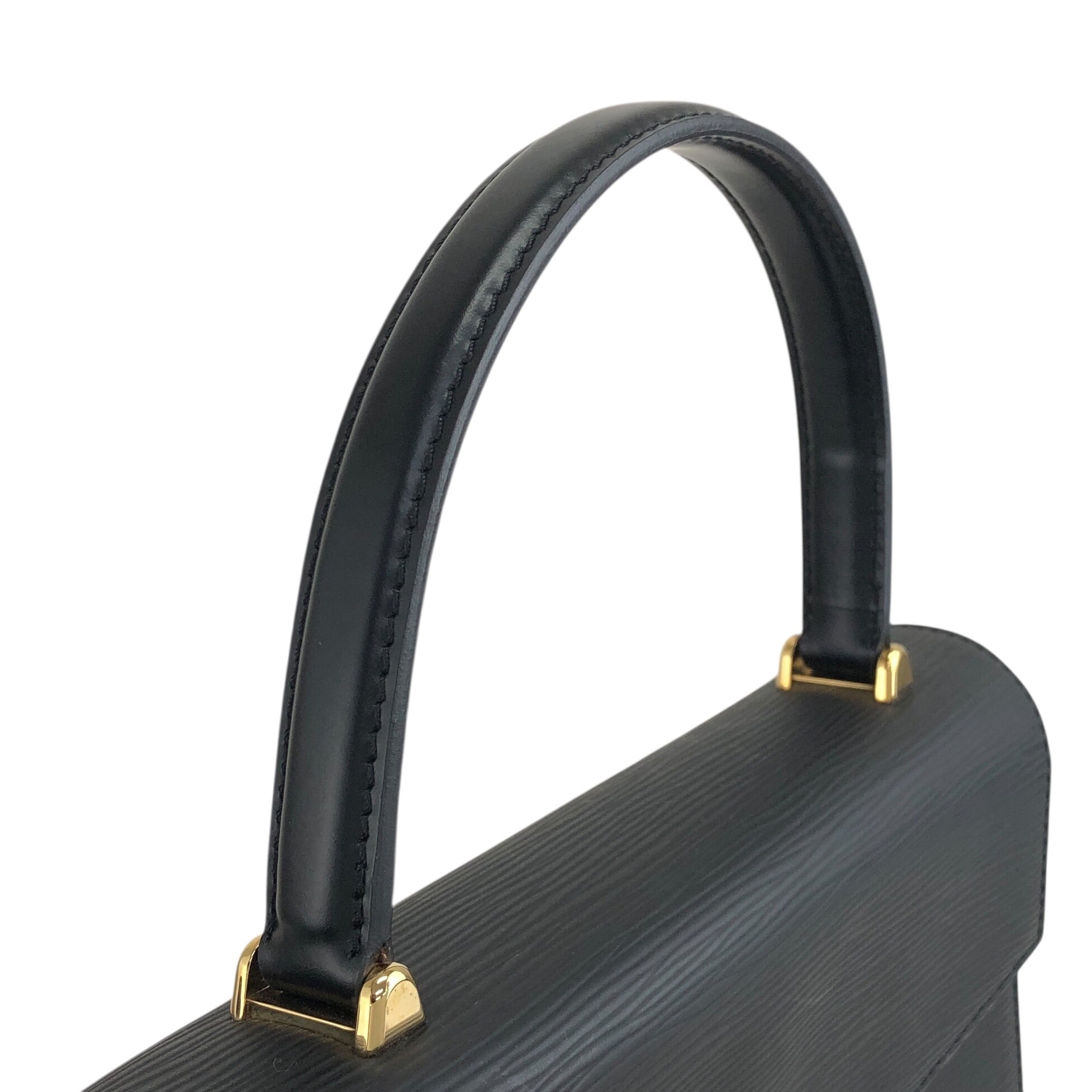 LOUIS VUITTON ルイヴィトン エピ ハンドバッグ ブラック ターンロック