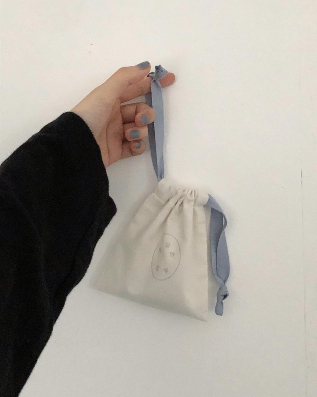 sora stitch tote bag + sora string pouch set