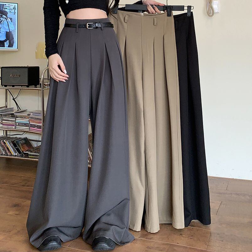 OPENYY◆OVERLAY PANTS 韓国人気 スカートパンツ ストレッチ パンツ サイドオープン サイドスリット セクシー 薄手 ハイ