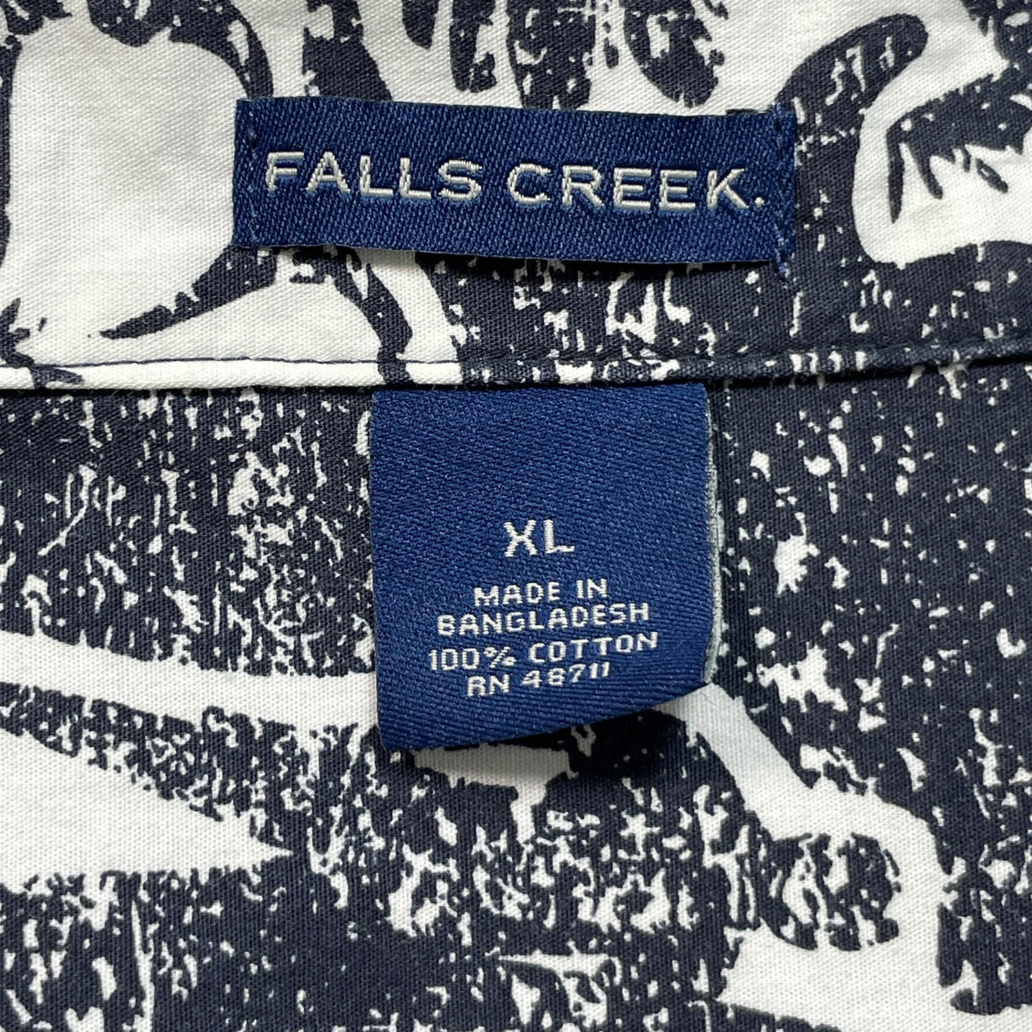 USA 古着 FALLS CREEK フォールズクリーク コットン アロハシャツ
