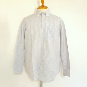 Cotton Linen Stripe BD Shirts　Beige