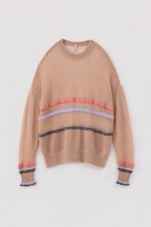 SHEER MOHAIR PULLOVER 26AWAC-022 PINK