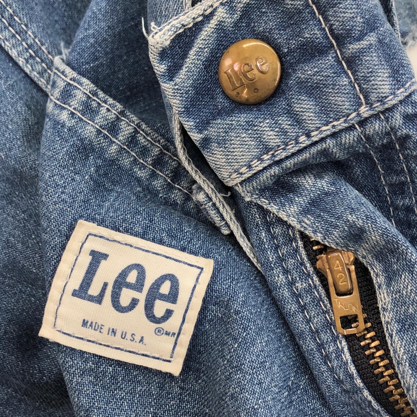 LEE リー 70-80年代 USA製 デニムペインターパンツ TALON 42 ジッパー