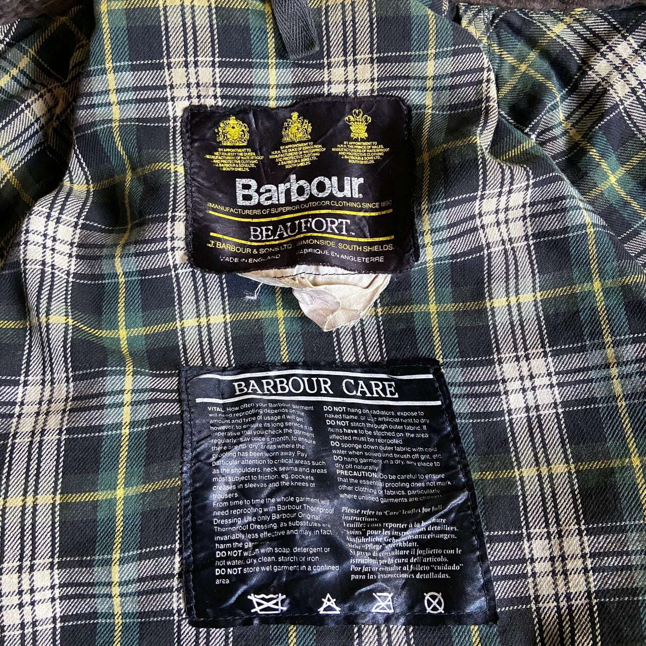 90年代 ビンテージ 旧3ワラント Barbour バブアー BEAUFORT ビュー