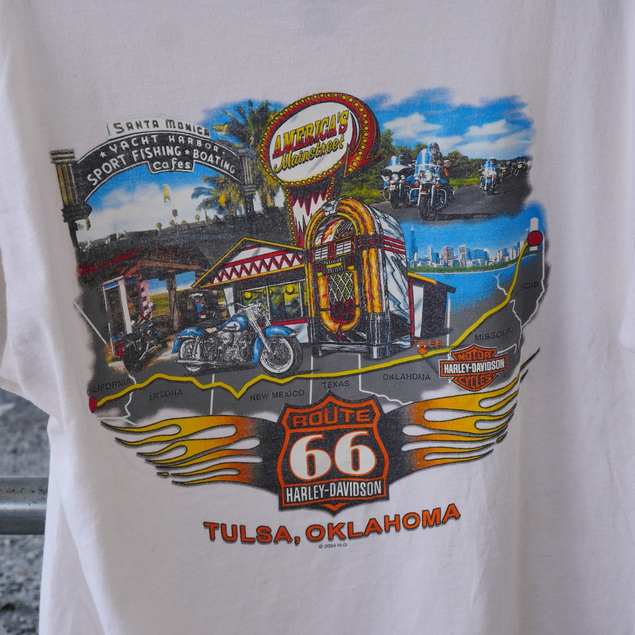 Harley-Davidson｜OKLAHOMA White T-shirt