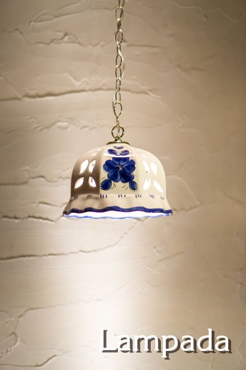 スペイン　バレンシア製　新洋電気　ランパダ　陶器　ペンダント　ライト　３個セット スペイン バレンシア製 新洋電気 ランパダ 陶器 ペンダント ライト 3