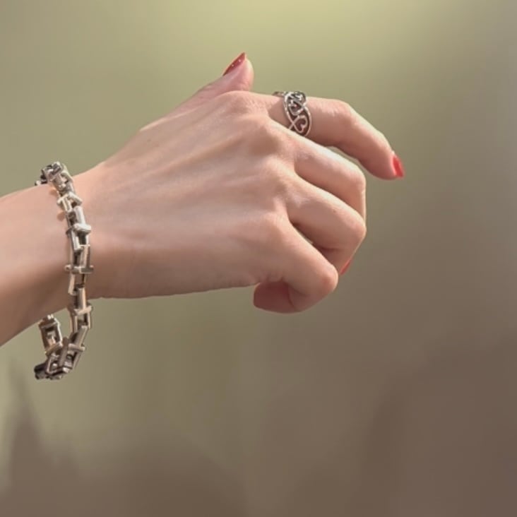 TIFFANY&CO】2088名品パロマ・ピカソ ラビングハート リング／16.5-17