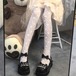 ✞ レギンス プリント♥カワイイ♥ スウィート タイツ ストッキング ソックス ✞ゴスロリ SM ミリ 甘ロリ クラロリ 和ロリ エレガント 黒ロリ 姫ロリ 華ロリ BB-BB16225144429