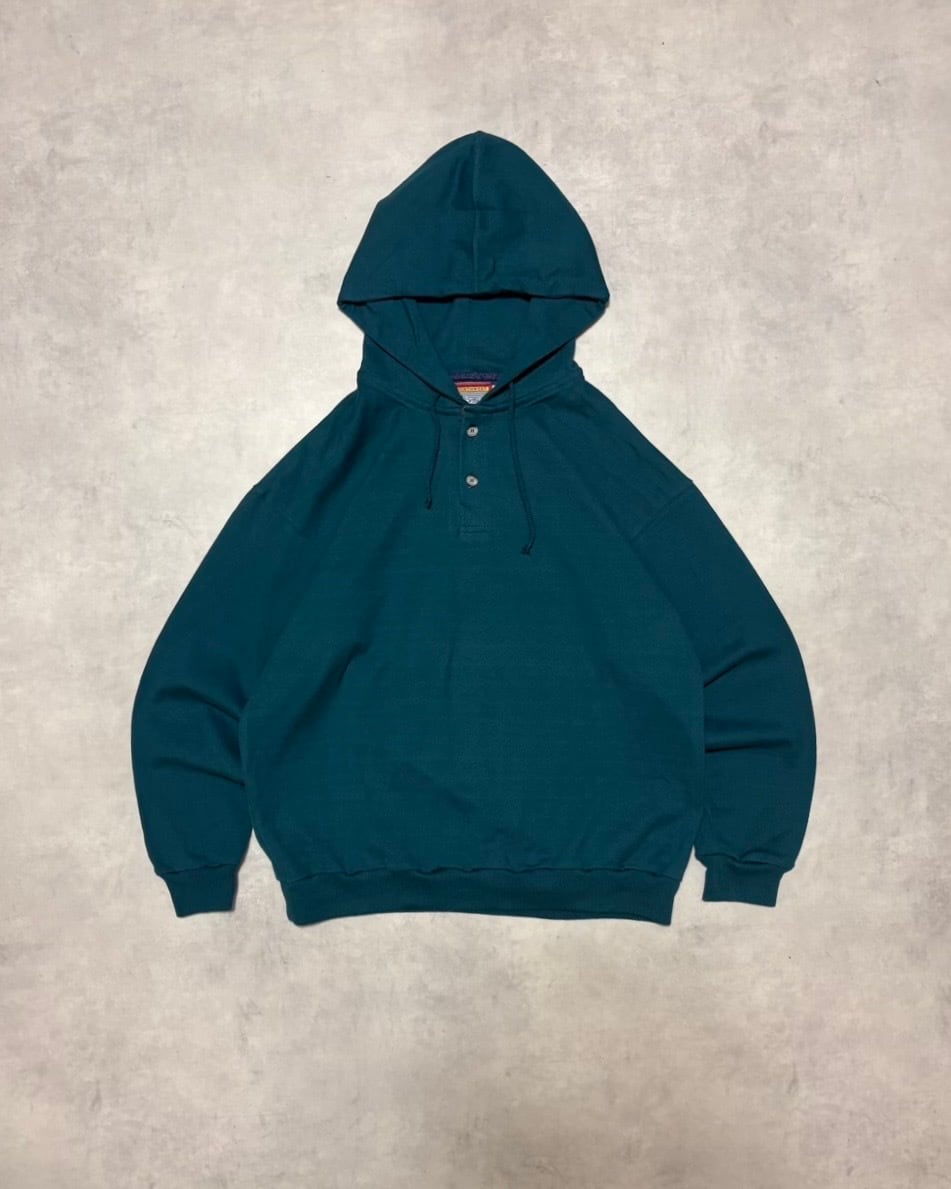 【VINTAGE】1980’s〜 “Columbia Knit” Rugby Hoodie MADE IN USA DEAD STOCK