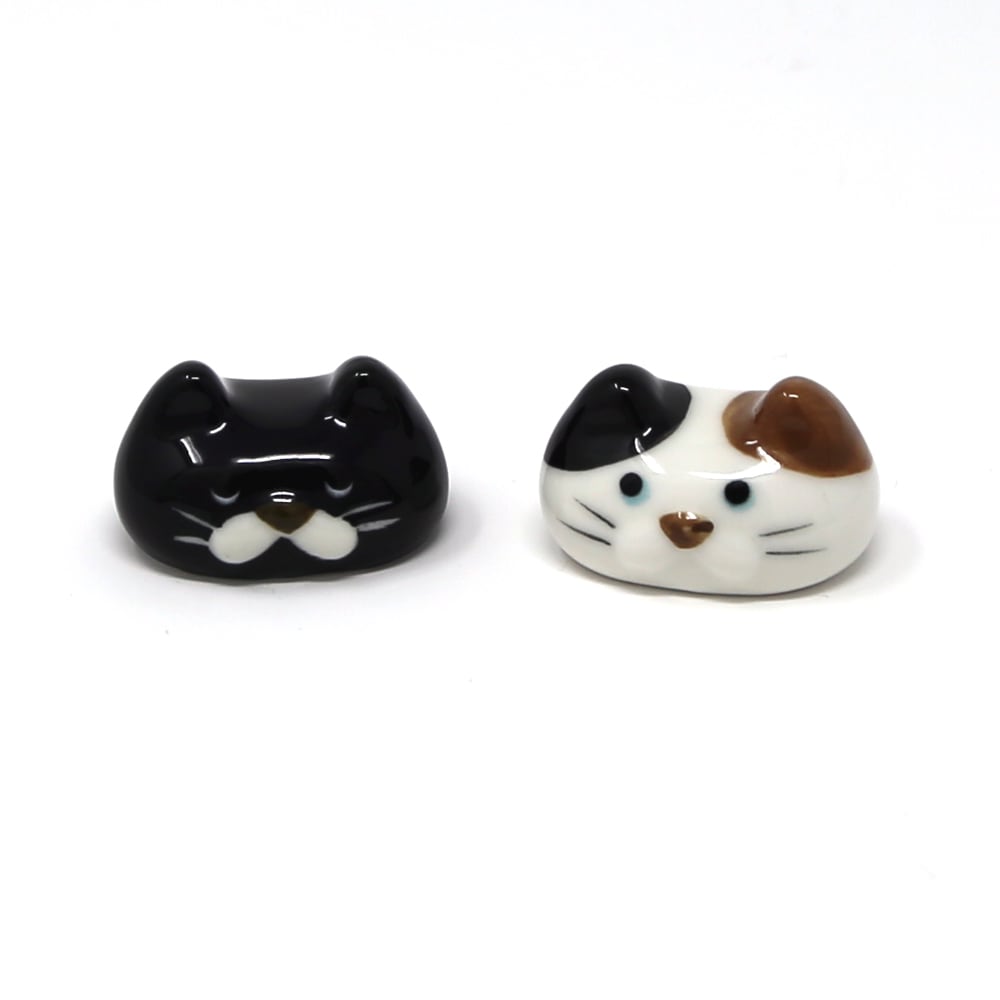 猫 箸置き 猫箸置き(ぽってりおかお箸置き)全2種類 | マスノヤ衣料品店・マスノヤ