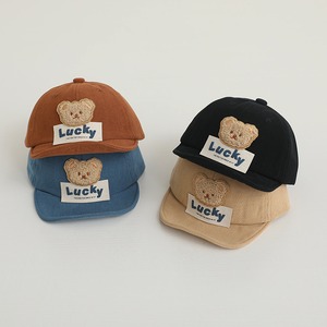 【GOODS】春新作おしゃれな英字クマロゴハンチング 全6色