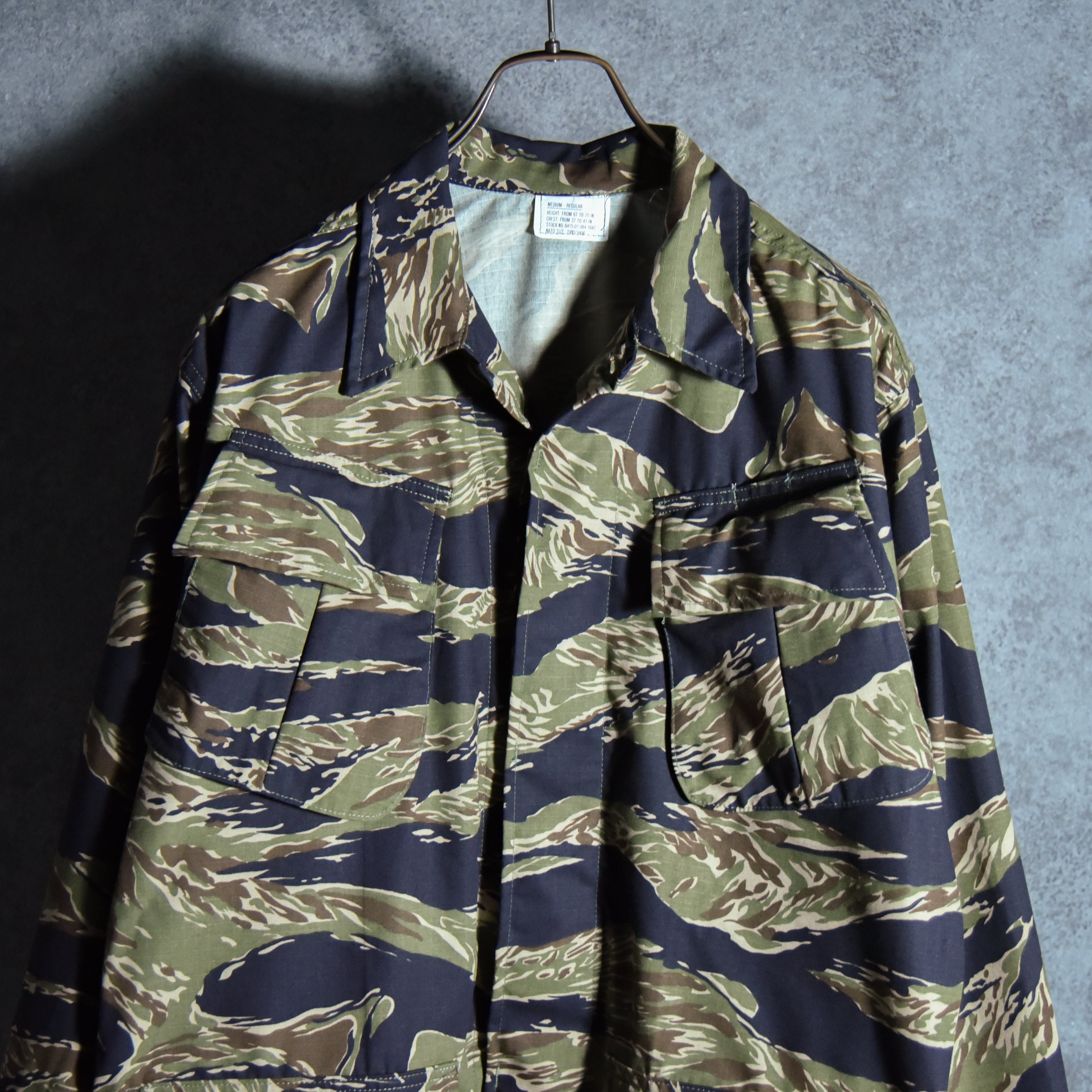 DEAD STOCK】MCGUIRE ARMY NAVY Tiger Camouflage Jungle Fatigue