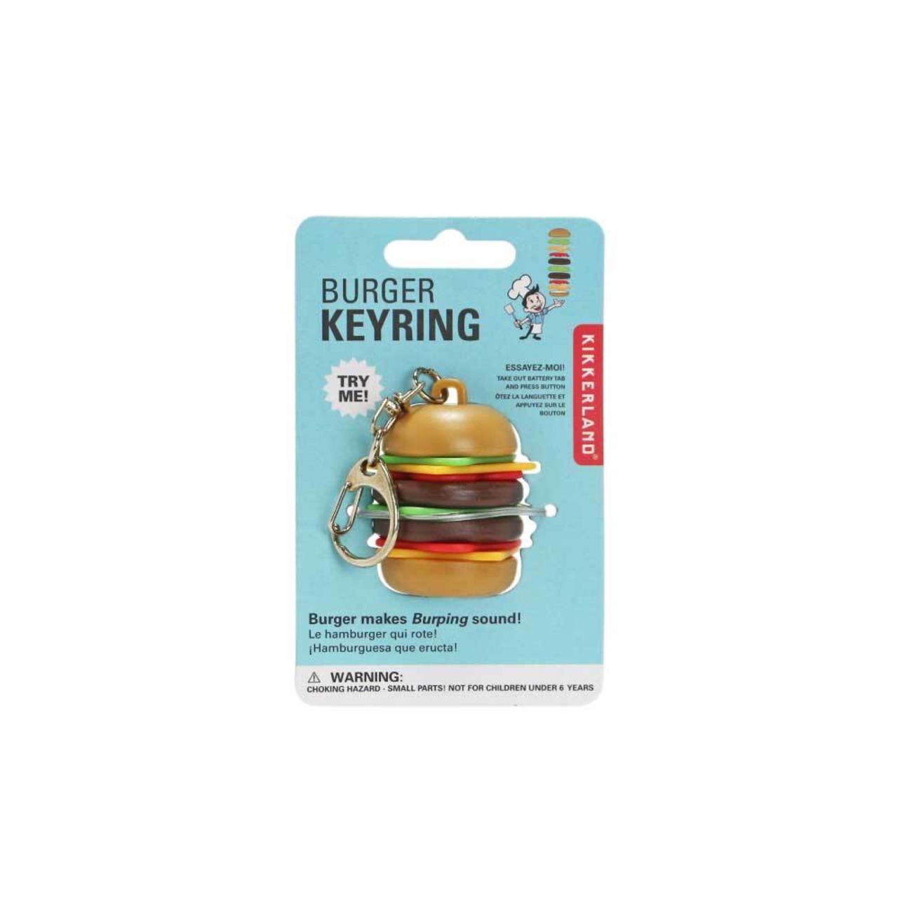 Burger Keyring/キーホルダー/ハンバーガー/キッカーランド/雑貨