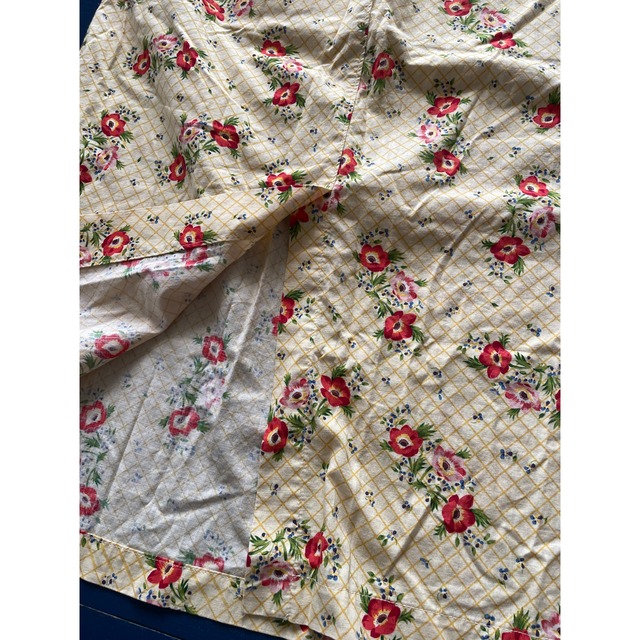 Union made Flower pattern long skirt