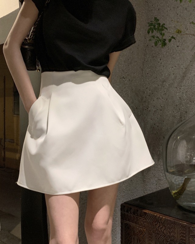 ショートAラインスカート　l0309