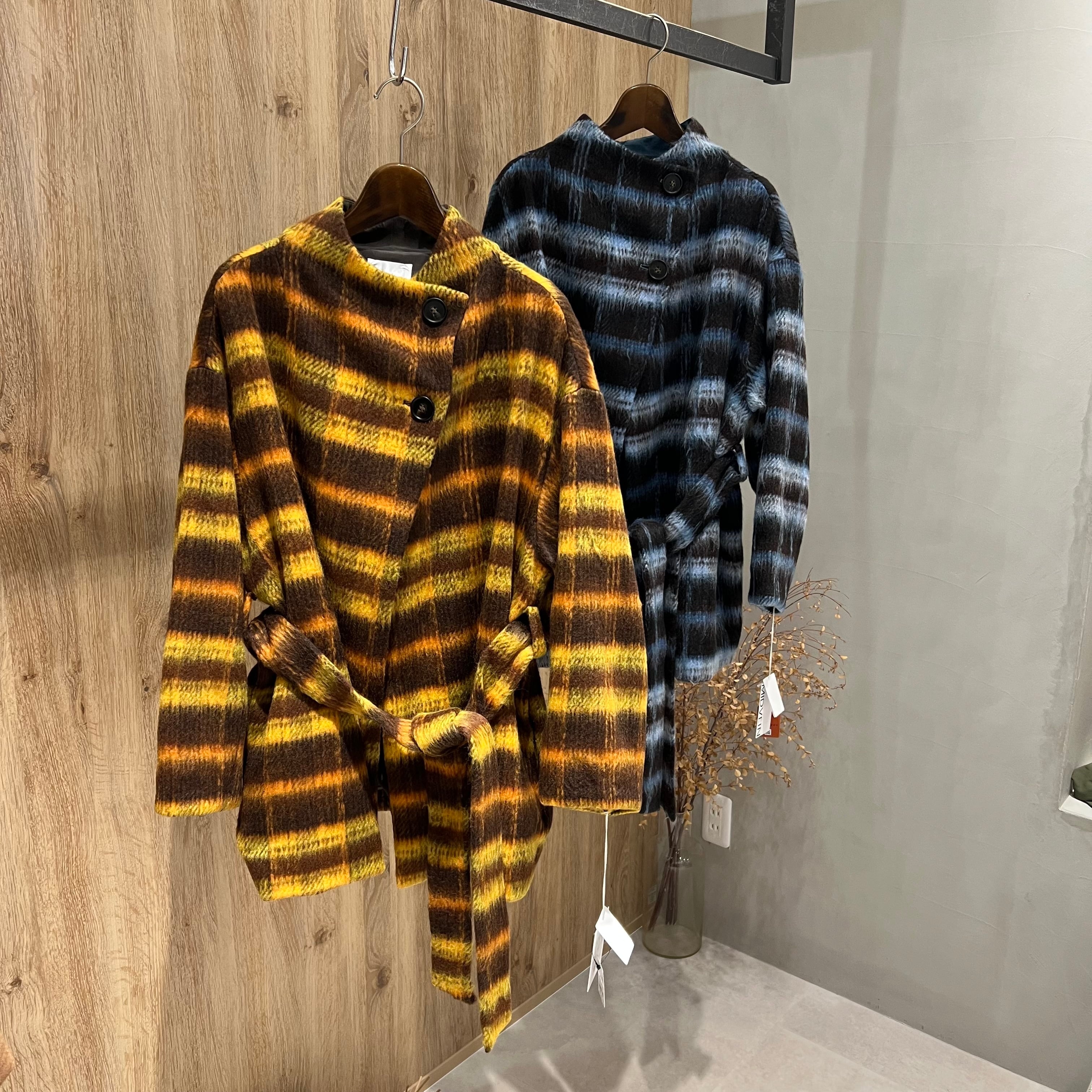 MIDVEIN【2026AW】チェックコート(N) | whispermusee