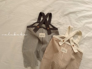 【valu bebe】バケットサロペット ベージュ 60~80cm 240836