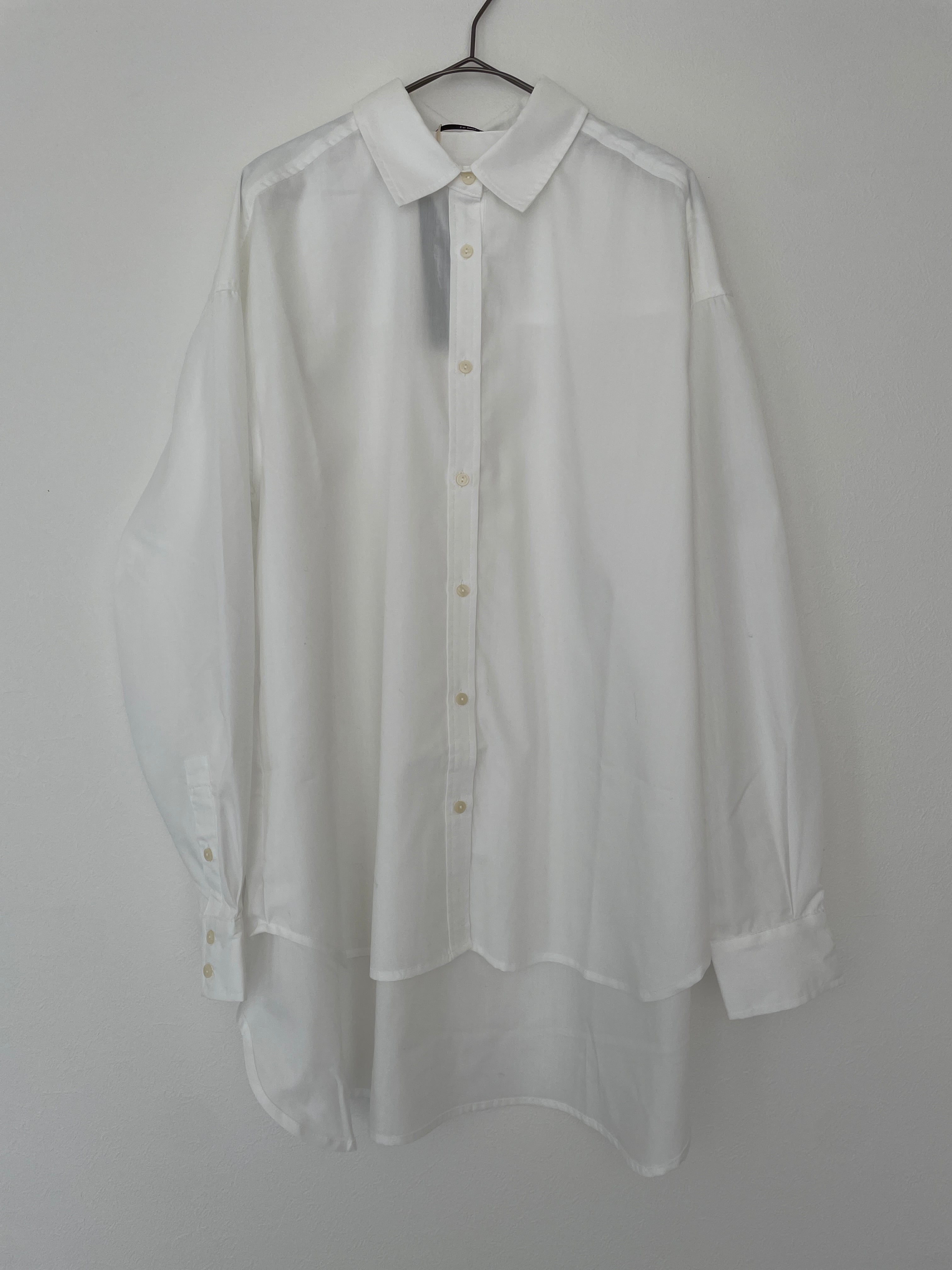 【SELECT】台衿付きワイドシャツ
