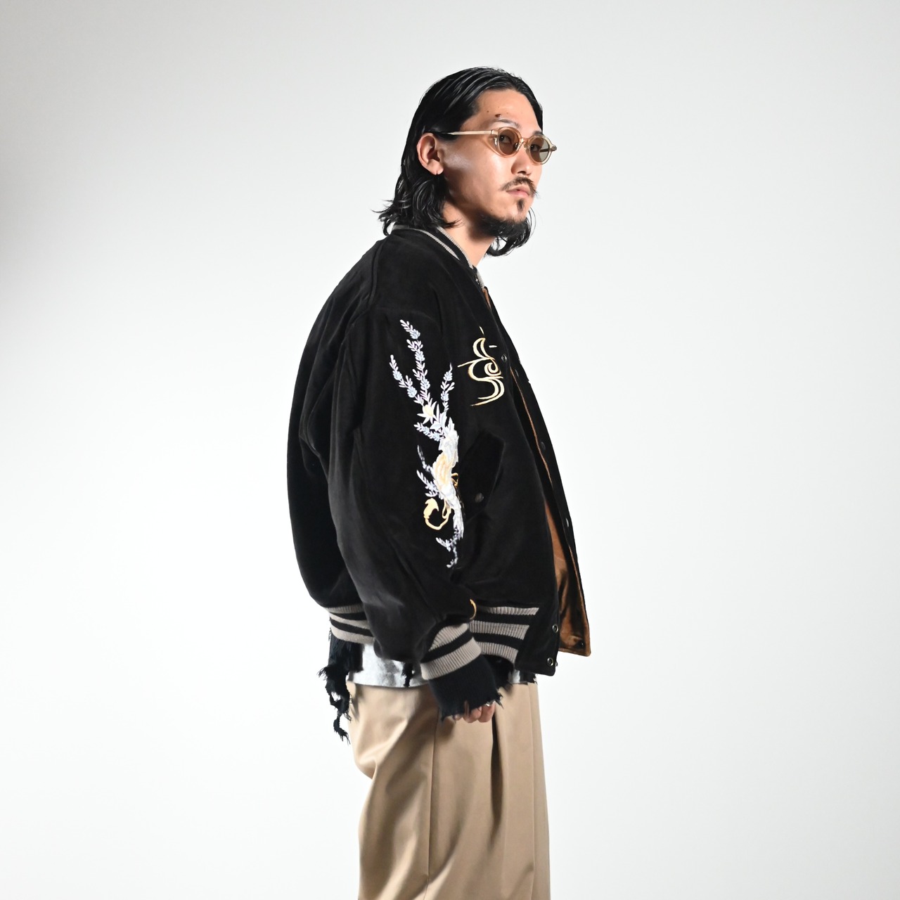 LEH26AW新作Embroidery SKA Reversible Blousonコーディネート