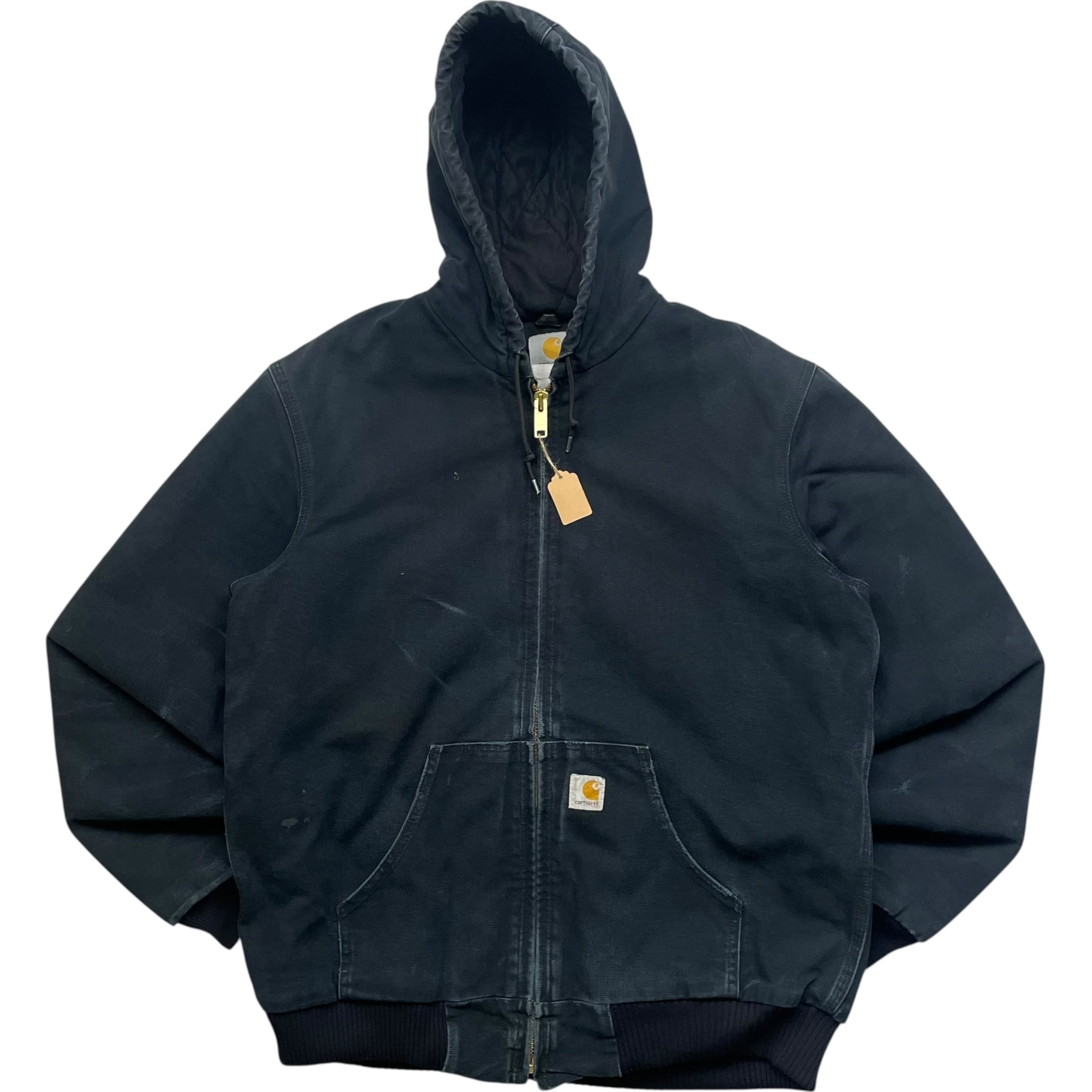 《M》Carhartt カーハート ダックジャケット アクティブジャケット 裏地キルティング ブラック no.8752