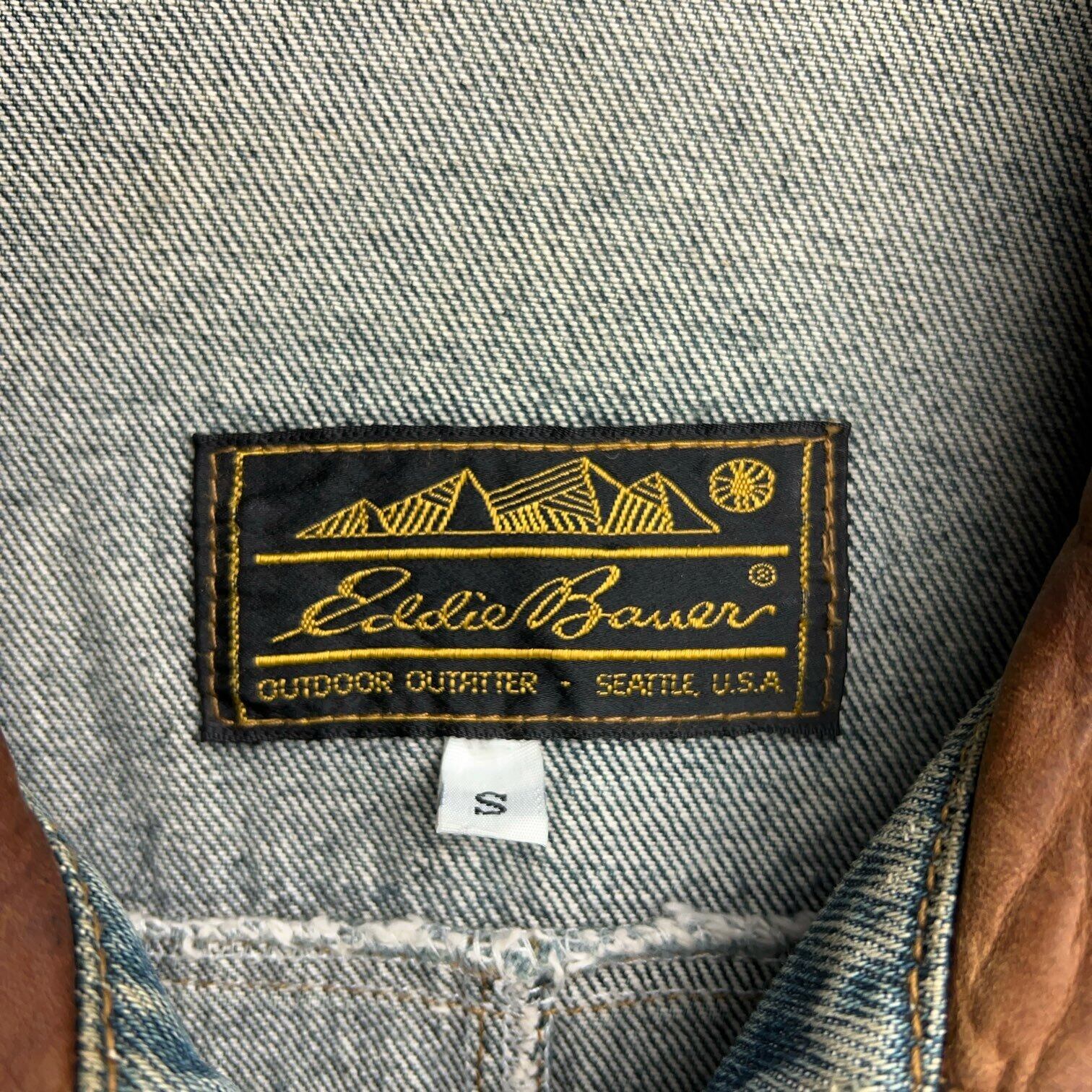 80's~90's Eddie Bauer Denim×Leather Jacket 80年代 90年代 エディ
