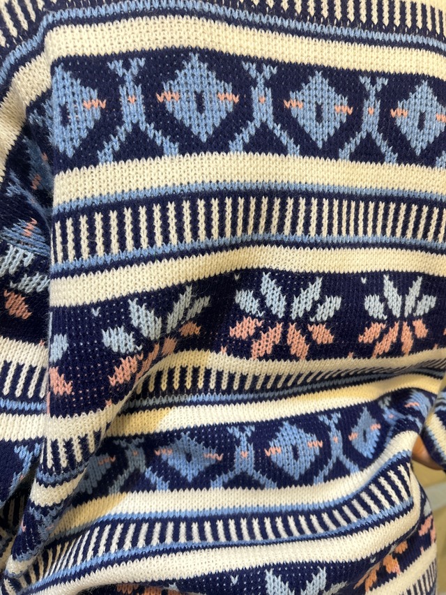 80’s fair isle design sweater