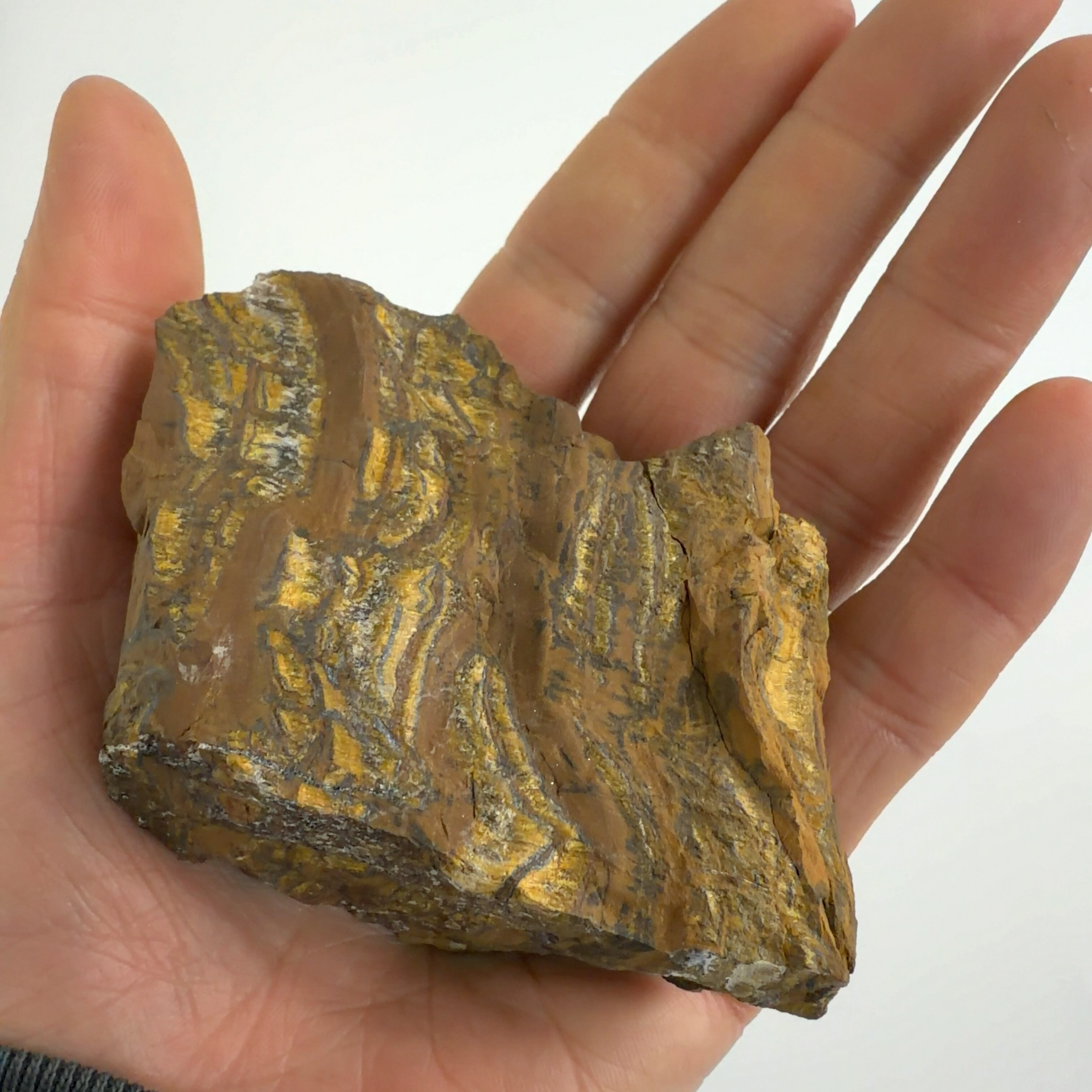 E33308】タイガーアイ 虎眼石 虎目石 タイガーズアイ 天然石 原石 鉱物