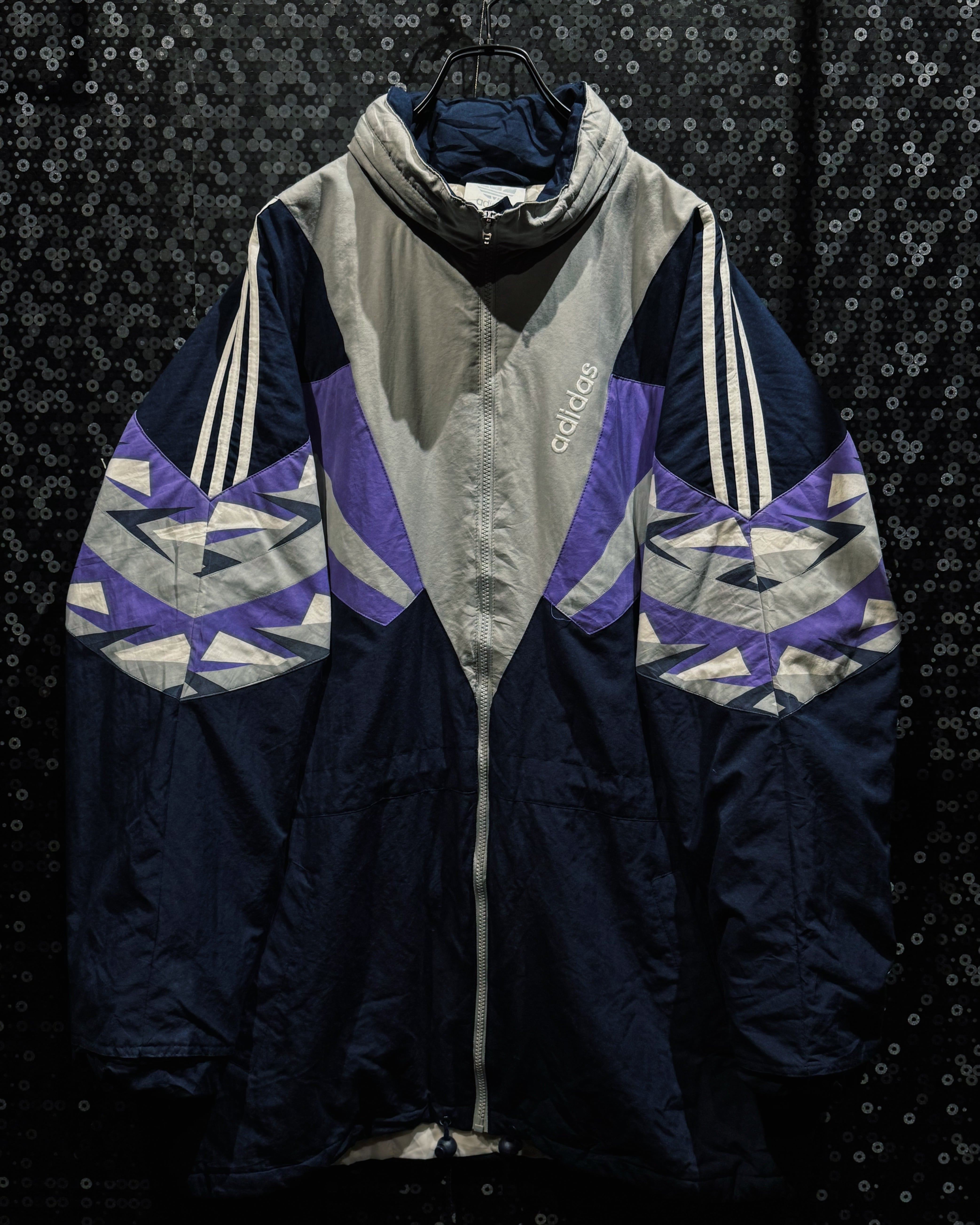 【ÆIEM】“adidas originals” vintage heavy ounce nylon switching jacket
