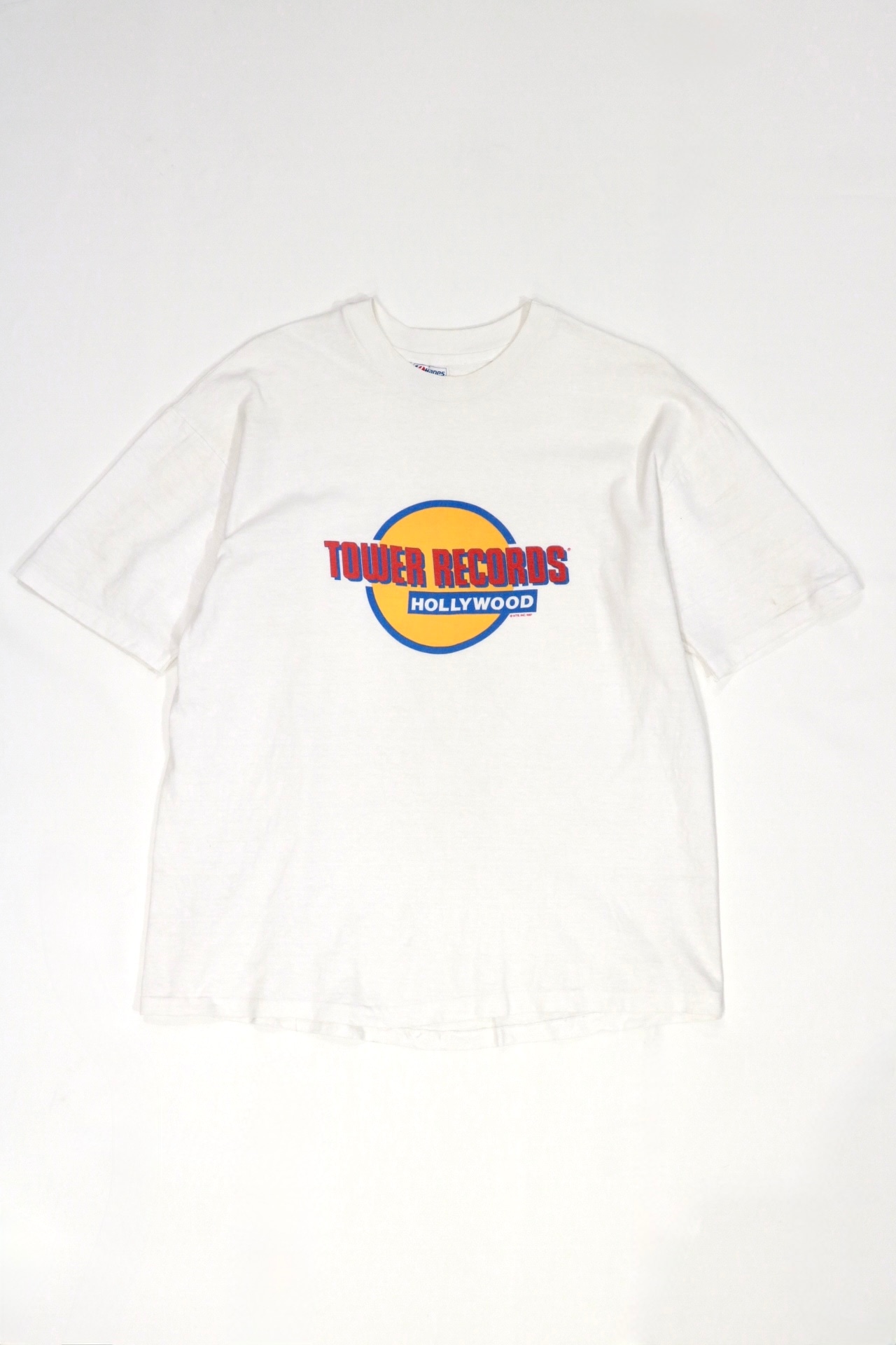 TOWER RECORDS logo print t shirt