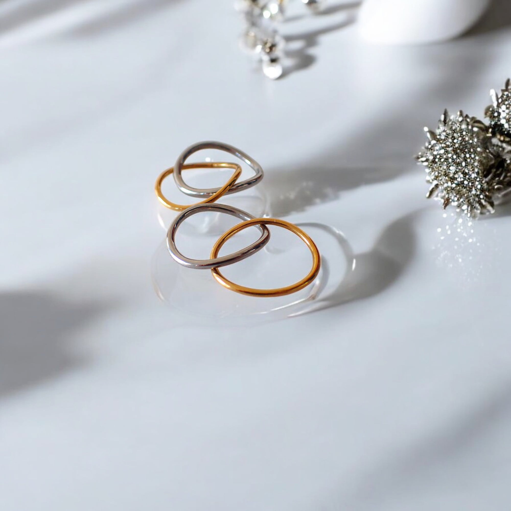 バイカラー・ダブルリング | jojono