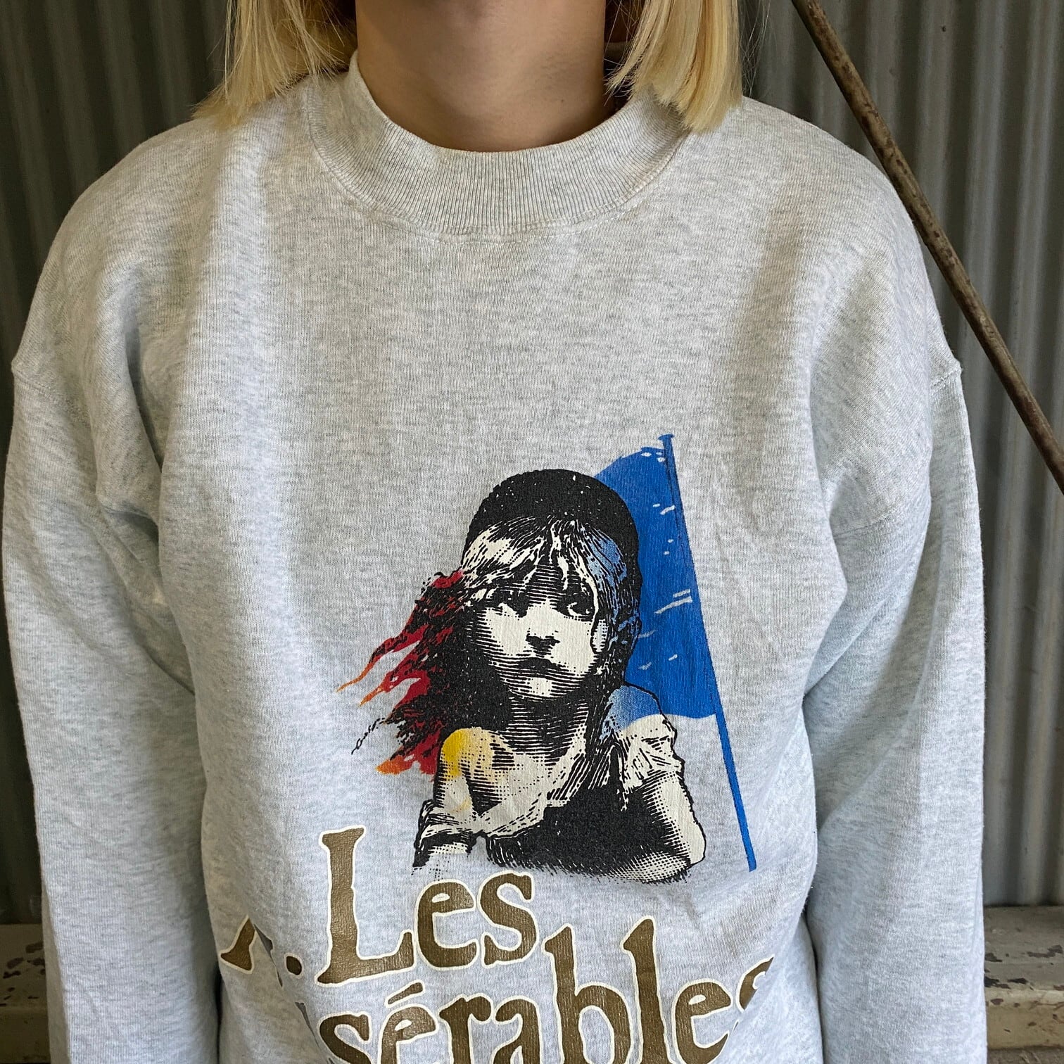 80年代 Les Miserables レ・ミゼラブル プリントスウェットシャツ 