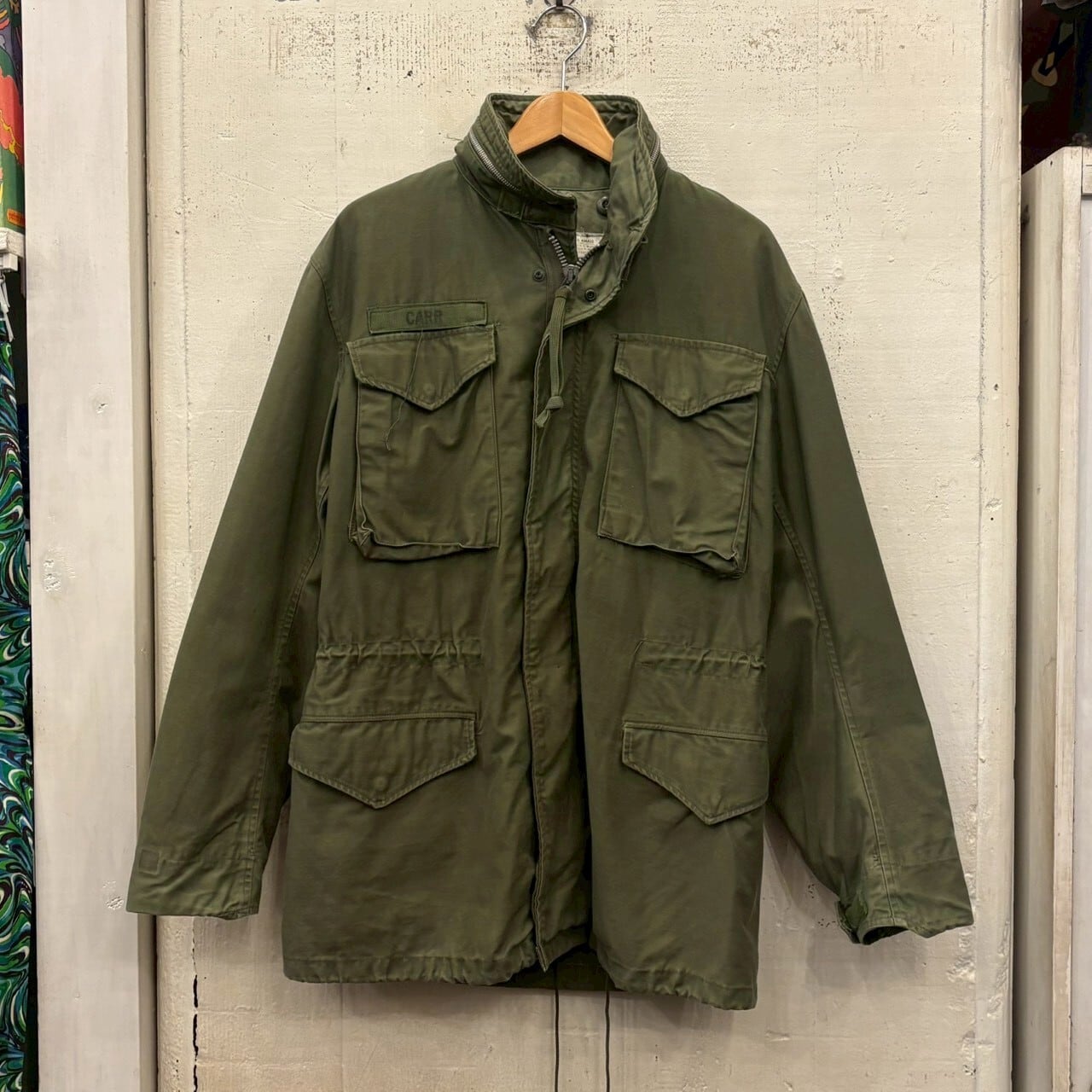 U.S. ARMY ミリタリージャケット オリーブドラブ U.S.ARMY 米軍実品 BDUジャケット MEDIUM REGULAR メンズL相当 古着