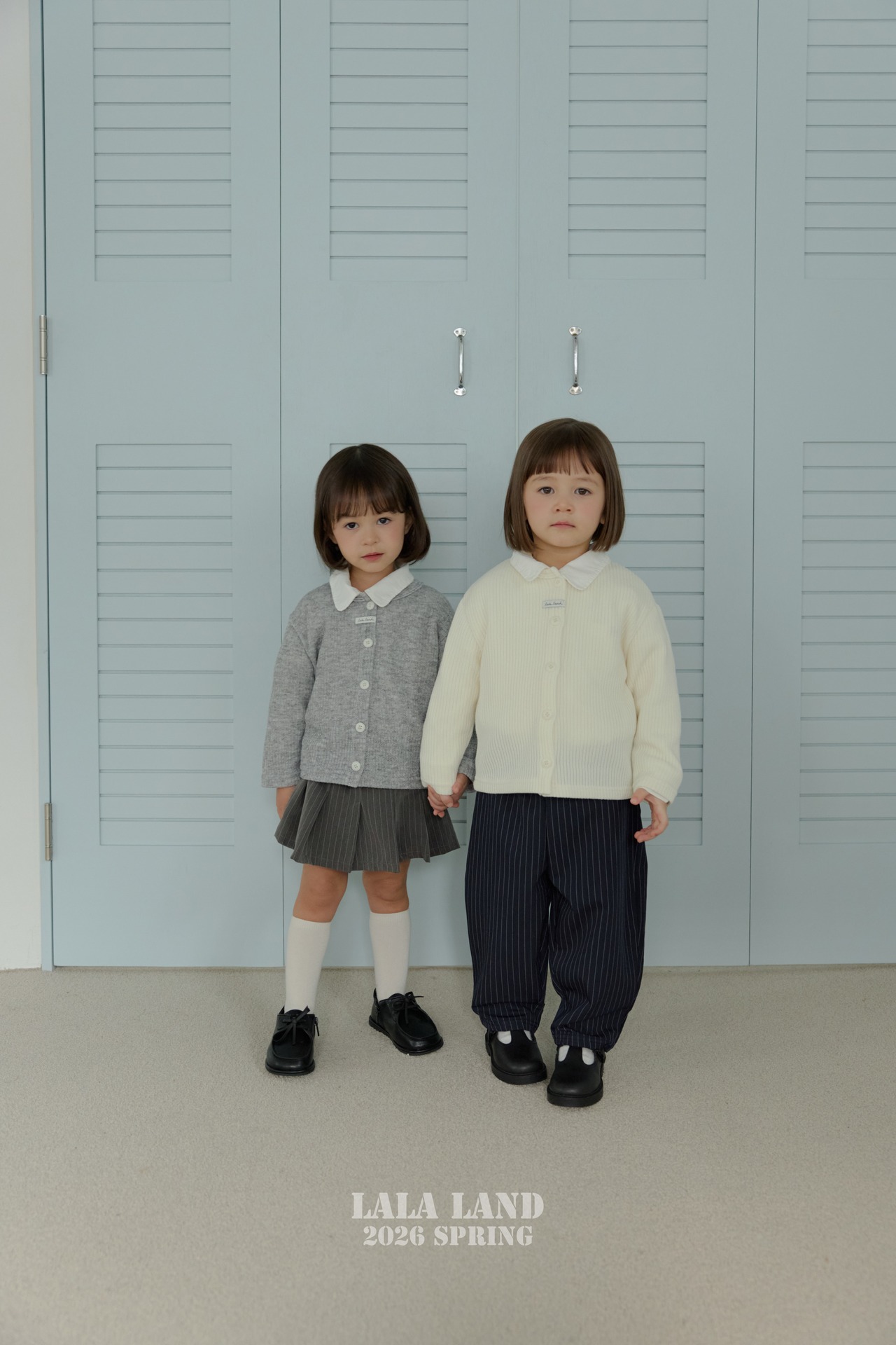 LALALAND 26/SS (Kids)Classic ribbed cardigan