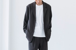 STRETCH POLYESTER TWILL - UNCON JACKET : ストレッチポリエステルツイル - アンコンジャケット