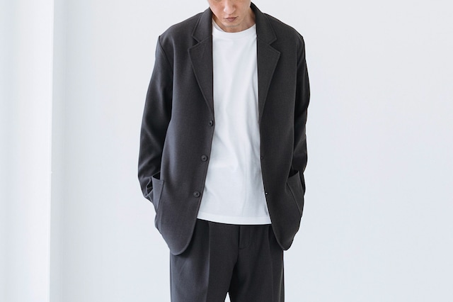 STRETCH POLYESTER TWILL - UNCON JACKET : ストレッチポリエステルツイル - アンコンジャケット