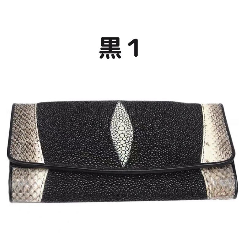 エイ革財布】レディース 長財布 パイソン クラッチ スティング エイ革財布】レディース 長財布 パイソン クラッチ スティング
