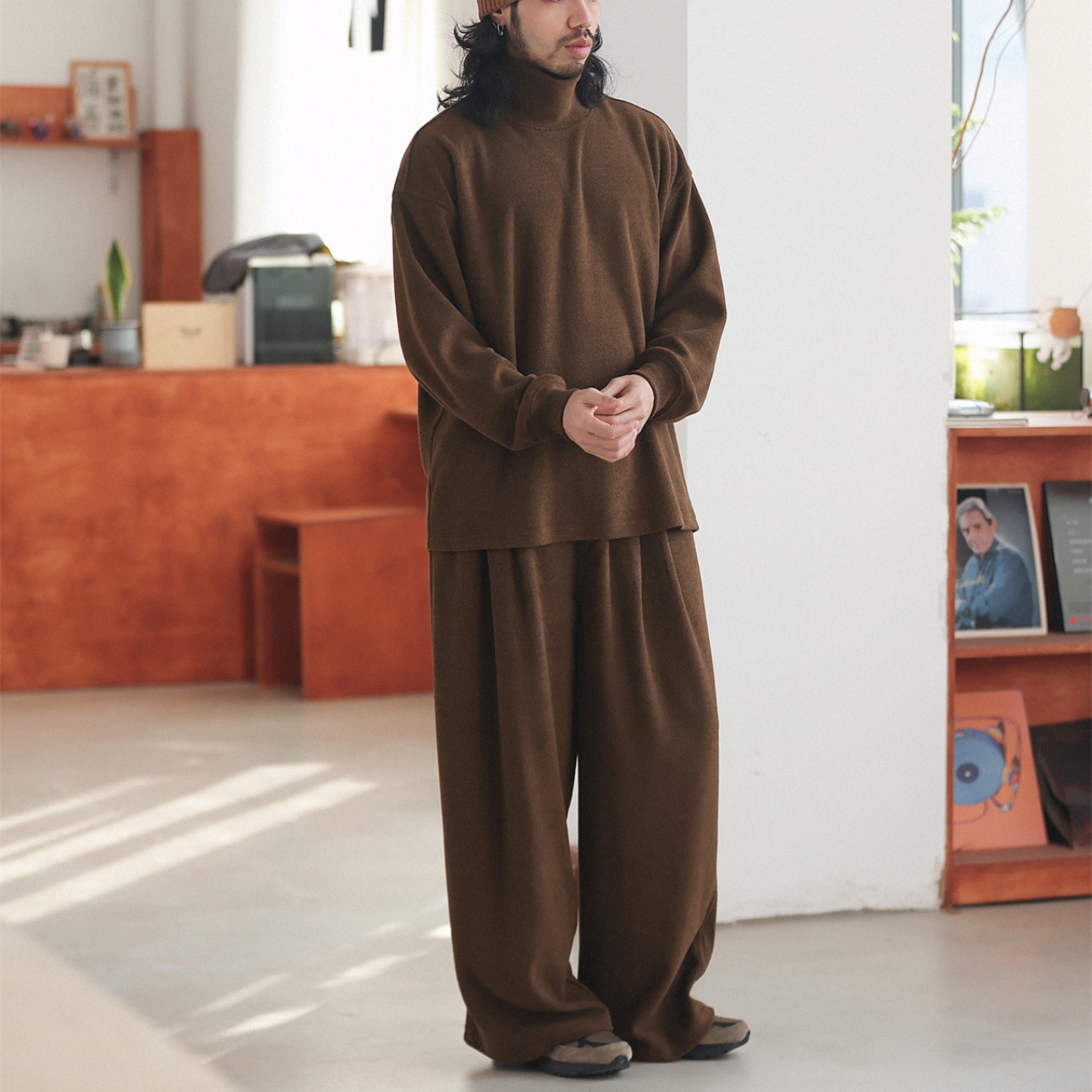 ウールミックス・ワイドイージーパンツ N3497 - 16