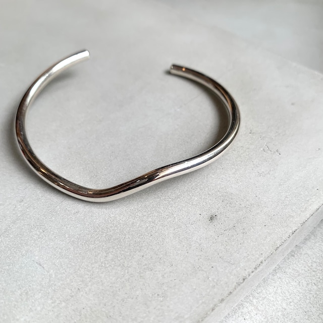 ＜silver＞ coral bangle / round / 3mm