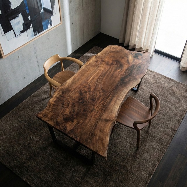 【Premium】バストゥーンウォールナット_1760×700−800−970×55_青山店_テーブル天板/一枚板 252553 t001