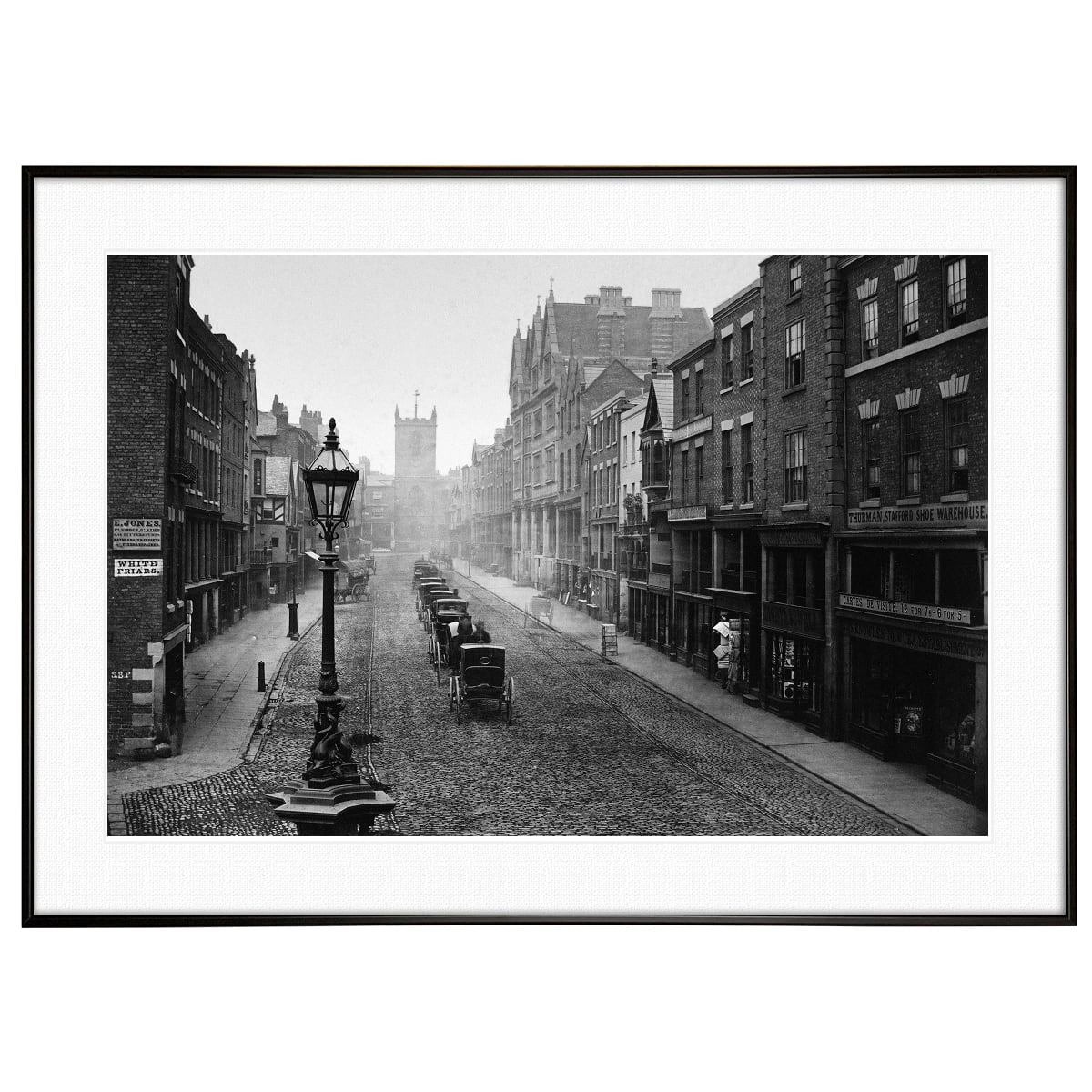 イギリス写真 19世紀 イングランド チェスター インテリアモノクロ